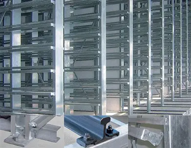 Adreiluzko makina rack mantentze-sistemarekin